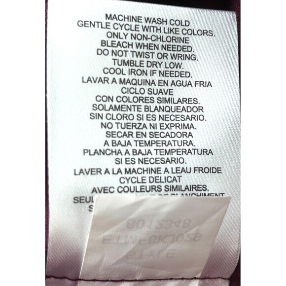 Ellen Tracy Women Jacket Maroon Poly Blend Button Up Collar Blazer Sz XL 1095E4 - Picture 12 of 12